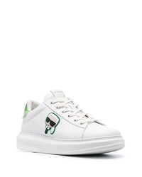 Baskets basses en cuir blanches Karl Lagerfeld