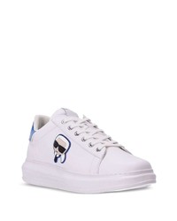 Baskets basses en cuir blanches Karl Lagerfeld