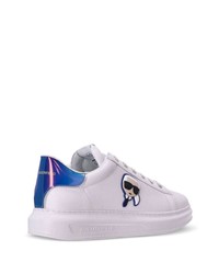 Baskets basses en cuir blanches Karl Lagerfeld