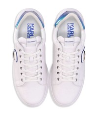 Baskets basses en cuir blanches Karl Lagerfeld