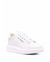 Baskets basses en cuir blanches Karl Lagerfeld