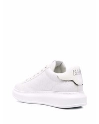 Baskets basses en cuir blanches Karl Lagerfeld