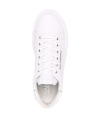 Baskets basses en cuir blanches Karl Lagerfeld