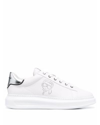 Baskets basses en cuir blanches Karl Lagerfeld