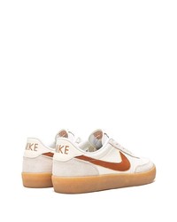 Baskets basses en cuir blanches Nike