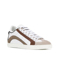 Baskets basses en cuir blanches DSQUARED2