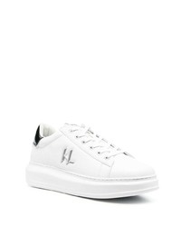 Baskets basses en cuir blanches Karl Lagerfeld