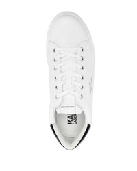 Baskets basses en cuir blanches Karl Lagerfeld