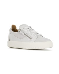 Baskets basses en cuir blanches Giuseppe Zanotti Design