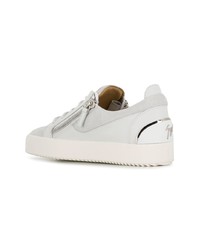 Baskets basses en cuir blanches Giuseppe Zanotti Design