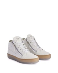 Baskets basses en cuir blanches Giuseppe Zanotti