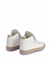 Baskets basses en cuir blanches Giuseppe Zanotti