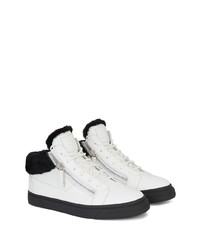 Baskets basses en cuir blanches Giuseppe Zanotti