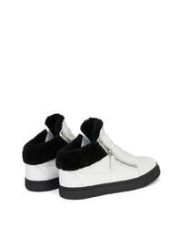 Baskets basses en cuir blanches Giuseppe Zanotti