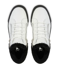 Baskets basses en cuir blanches Giuseppe Zanotti