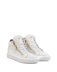 Baskets basses en cuir blanches Giuseppe Zanotti