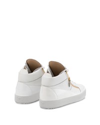 Baskets basses en cuir blanches Giuseppe Zanotti