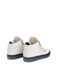 Baskets basses en cuir blanches Giuseppe Zanotti