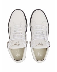 Baskets basses en cuir blanches Giuseppe Zanotti