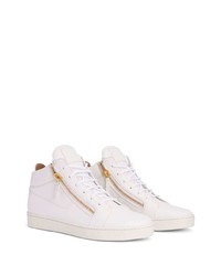 Baskets basses en cuir blanches Giuseppe Zanotti