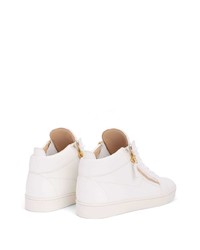 Baskets basses en cuir blanches Giuseppe Zanotti