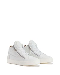 Baskets basses en cuir blanches Giuseppe Zanotti