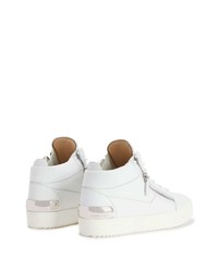 Baskets basses en cuir blanches Giuseppe Zanotti