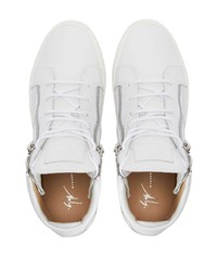 Baskets basses en cuir blanches Giuseppe Zanotti