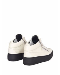 Baskets basses en cuir blanches Giuseppe Zanotti