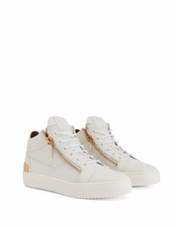 Baskets basses en cuir blanches Giuseppe Zanotti