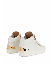 Baskets basses en cuir blanches Giuseppe Zanotti