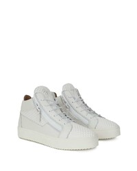 Baskets basses en cuir blanches Giuseppe Zanotti