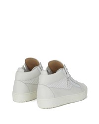 Baskets basses en cuir blanches Giuseppe Zanotti