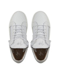 Baskets basses en cuir blanches Giuseppe Zanotti