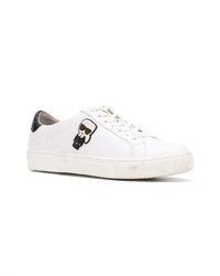 Baskets basses en cuir blanches Karl Lagerfeld