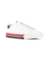 Baskets basses en cuir blanches Moncler