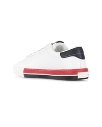 Baskets basses en cuir blanches Moncler