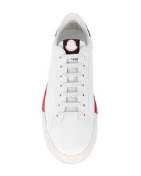 Baskets basses en cuir blanches Moncler