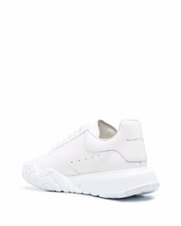 Baskets basses en cuir blanches Alexander McQueen