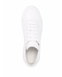 Baskets basses en cuir blanches Alexander McQueen