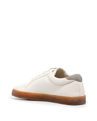 Baskets basses en cuir blanches Brunello Cucinelli