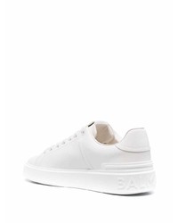 Baskets basses en cuir blanches Balmain