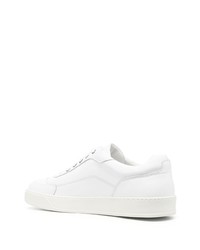 Baskets basses en cuir blanches Harrys Of London