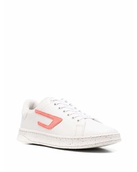 Baskets basses en cuir blanches Diesel