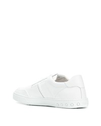 Baskets basses en cuir blanches Tod's