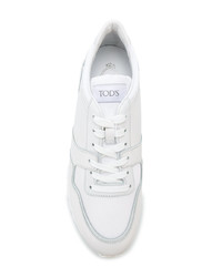 Baskets basses en cuir blanches Tod's