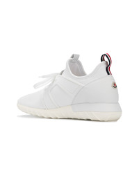 Baskets basses en cuir blanches Moncler