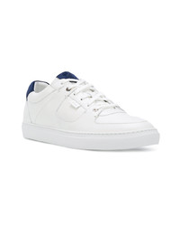 Baskets basses en cuir blanches Brioni