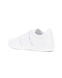 Baskets basses en cuir blanches Versace