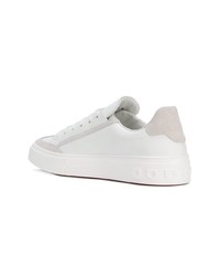 Baskets basses en cuir blanches Salvatore Ferragamo